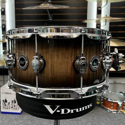DW DWe 5pc with Cymbals - Candy Black Burst Over Curly Maple image 15