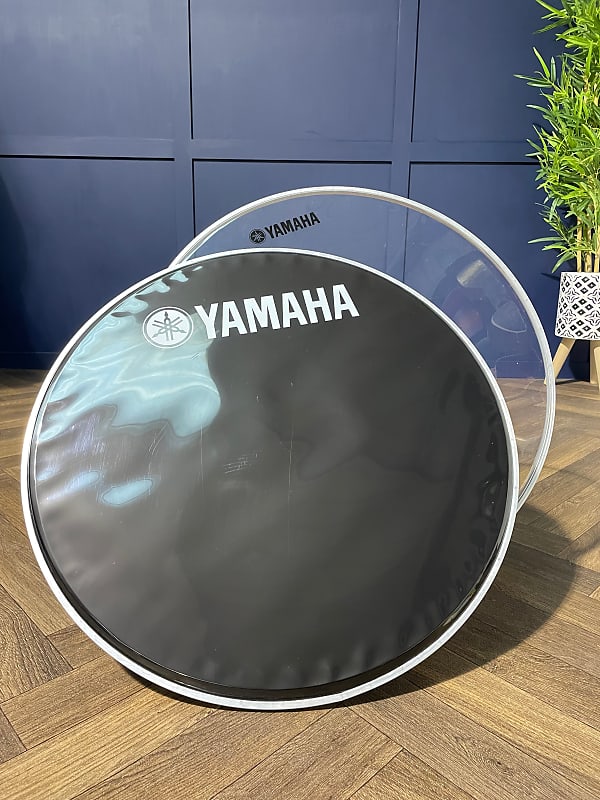 Yamaha Bass Drum Heads Skins Set Of 2 22” KH76 Reverb UK