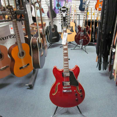 Ibanez Artcore AS7312 12-String Semi-Hollow Electric Guitar Transparent Red image 2