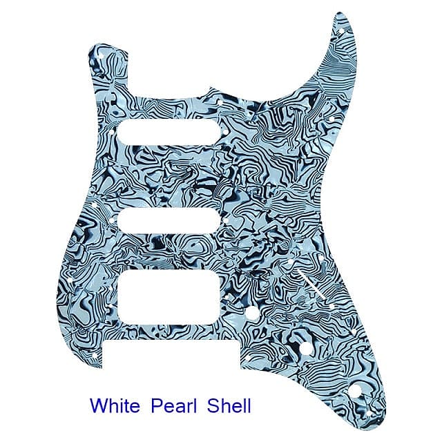 Custom Pickguards White Pearl Shell Reverb