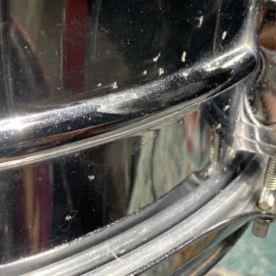 Ludwig 14"x5" 410 Super Sensitive Snare Drum. Early 1960s Pre-Serial Number - Chrome Over Aluminum. image 6