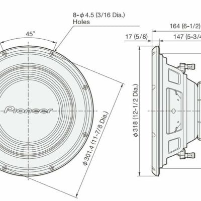 Pioneer - TS-A300D4 - 12" Dual 4 ohms Voice Coil Subwoofer image 4