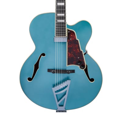 D'Angelico Premier EXL-1 Hollowbody Archtop Ocean Turquoise w/ Gig Bag image 2