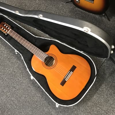 Alvarez AC60SC Classical Acoustic-Electric Guitar 2005 in good condition with original hard case key included. image 2