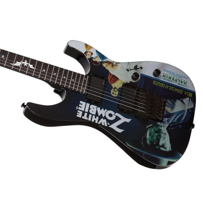ESP LTD Kirk Hammett Signature White Zombie Electric Guitar Regular Graphic image 3