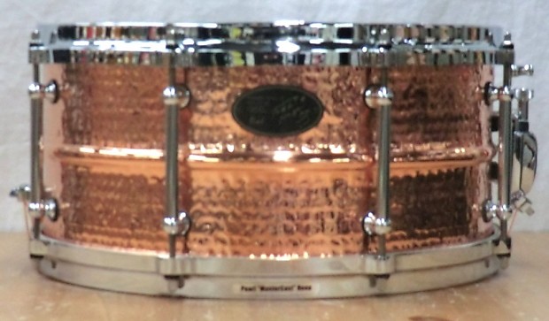 Pearl TN1465 Toshi Nagai Supervised Hammered Copper 14x6.5 Snare Drum