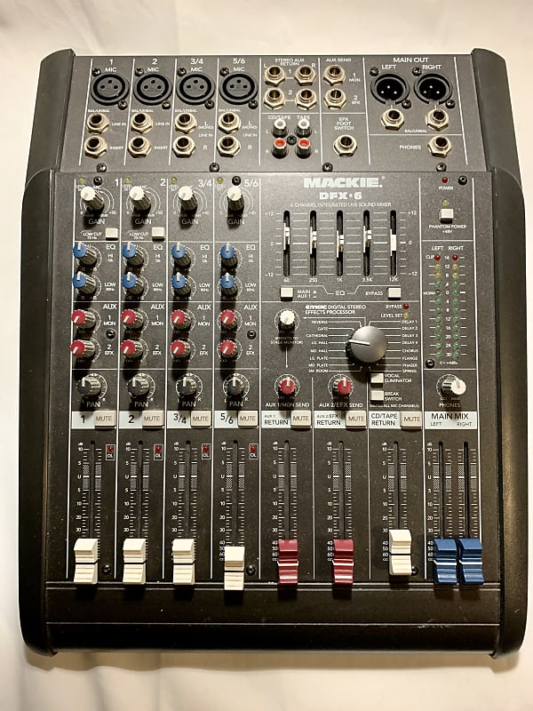 Mackie DFX6 6x2 Mixer with EFX