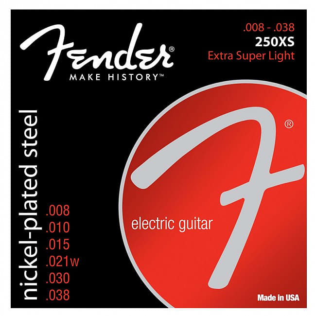 FENDER 250XS Super 250s Extra Super Light 008-038 Saiten für E-Gitarre. Nickel Plated Steel. image 1