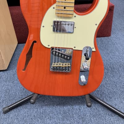 G&L Tribute Series ASAT Classic Bluesboy Semi-Hollow with Maple Fretboard - Clear Orange image 2