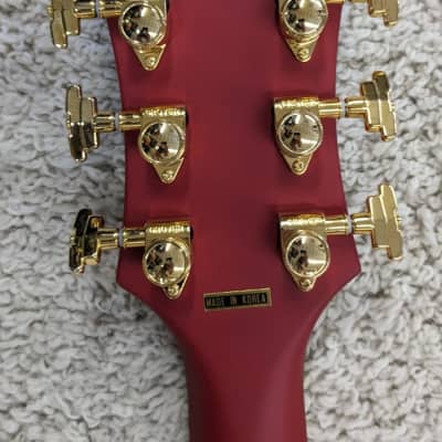 D'Angelico Deluxe DC Matte Cherry Limited Hollowbody Electric Guitar w/Case image 6