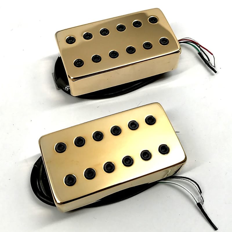 Bare Knuckle Juggernaut Calibrated Covered Pickup Set, Wide Spacing (53mm), Gold Covers image 1