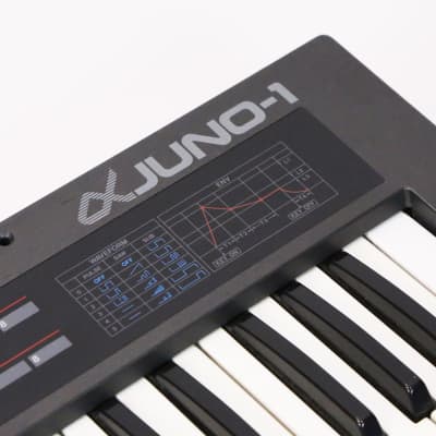 1985 Roland Juno-1 Alpha JU-1 49-Key Programmable Polyphonic MIDI JU1 Juno 1 Synthesizer Japan Keyboard Synth image 11