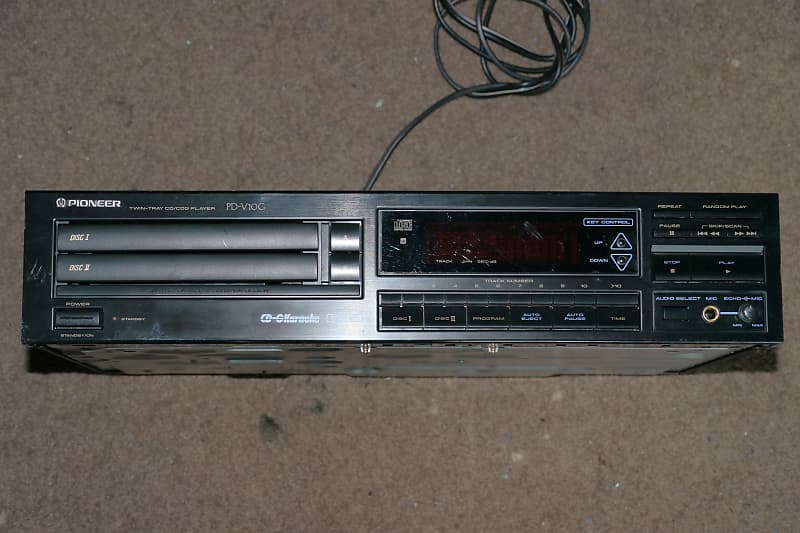 Pioneer PDV10G CD and CDG Karaoke Player Reverb