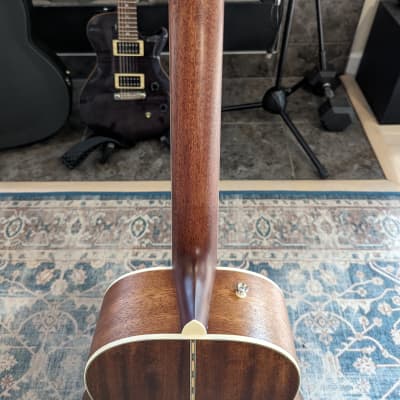 Fender Paramount PS-220E Parlor Acoustic-Electric Guitar - Aged Cognac Burst image 7