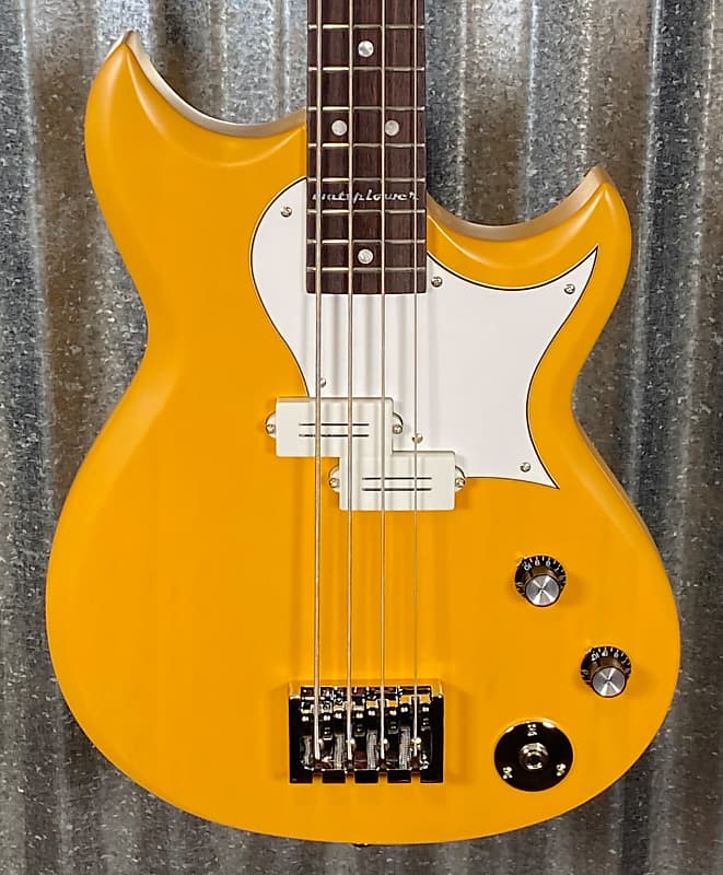 Reverend Mike Watt Signature Wattplower Satin Yellow 4 String Short Scale Bass & Case #5384 image 1