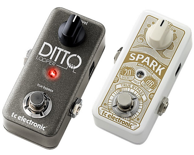 TC Electronic Ditto Looper + Spark Mini Booster Pedal Combo