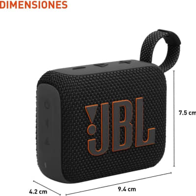 JBL Go 4 - Ultra-Portable, Waterproof and Dustproof Bluetooth Speaker, Big Pro Sound with Punchy bass, 7-Hour Built-in Battery, Made in Part with Recycled Materials (Black) image 4
