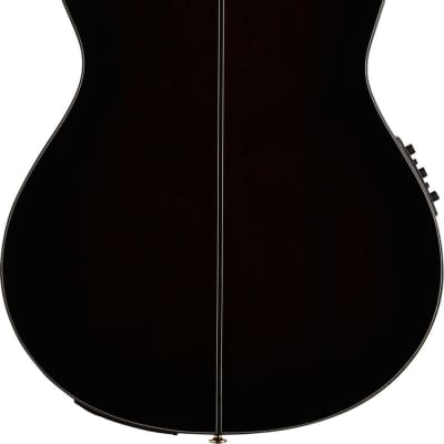 Ibanez GA35TCE Thinline Acoustic-Electric Classical Guitar, Dark Violin Burst image 3