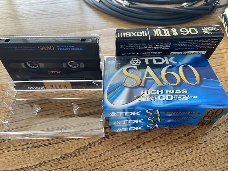 TDK SA60 High Bias Type II Cassettes 1997, Maxell XL-II 90