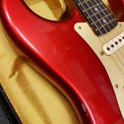 Fender Custom Shop Limited Edition Stratocaster Roasted "Big Head" Relic Aged Candy Apple Red image 3