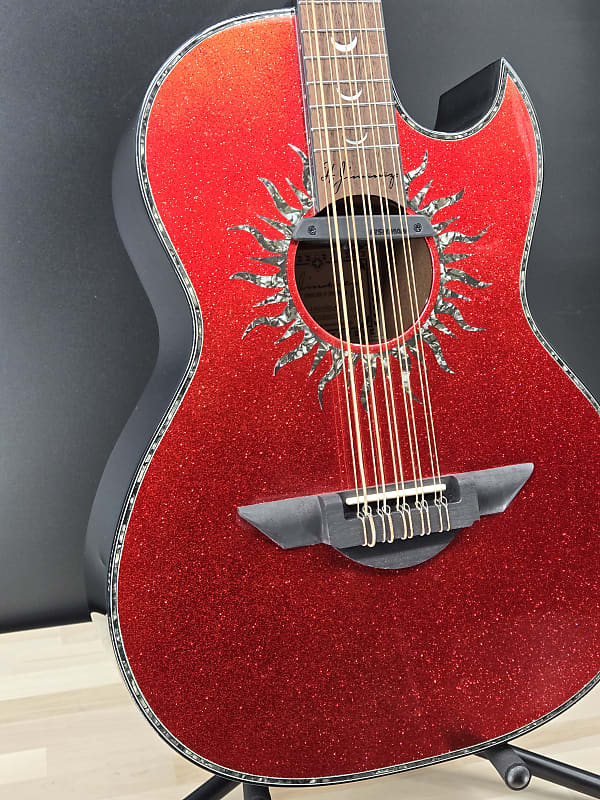 天空の舞 H. Jimenez LBQ1GXE-AN Bajo Quinto Red Sparkle With Hardshell