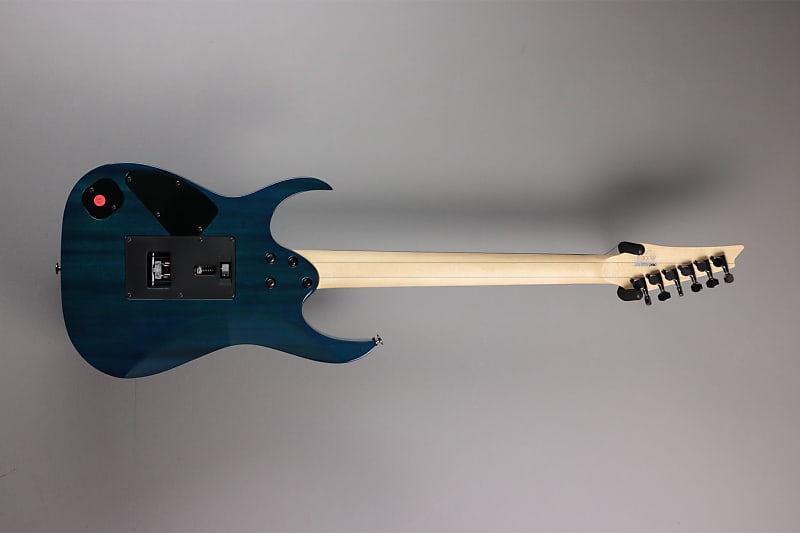 Ibanez Prestige RG3770 FZ-TB, Transparent Blue | Reverb