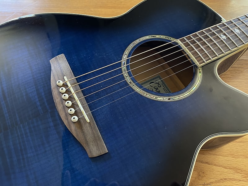 Takamine Cooder model TCP 450 BES Mid 2000's - Blue | Reverb