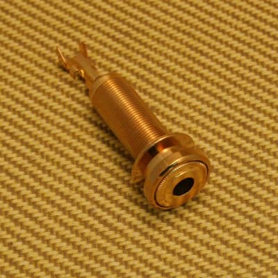 005-9554-040 (1) Guild Benedetto Guitar End Pin Jack Gold for sale