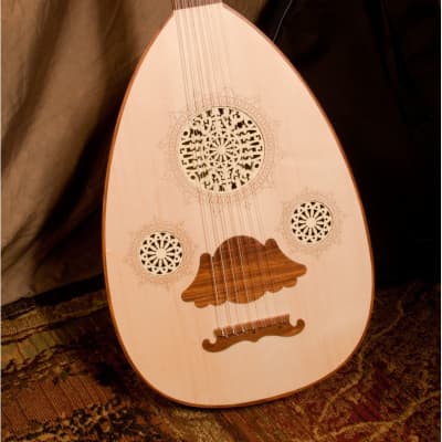 Mid-East OUDR14N | 32" Arabic 12-String Sheesham Oud, Natural. New with Full Warranty! image 2