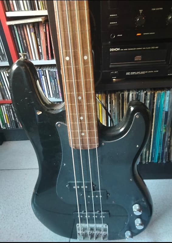 Bass Samick Fretless LB 31 BK 1995 Black Reverb