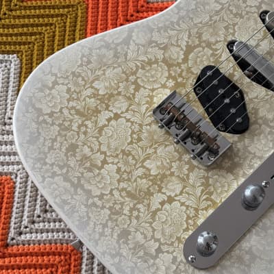 Magnetic Heaven- Nashville Mustang! - 7/8 Scale Nashville Telecaster with Mustang Neck! - Floral Print! - image 3