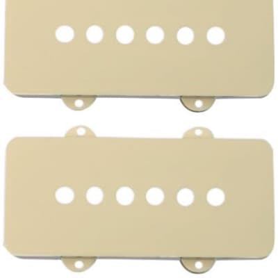 Fender Pickup Covers Jazzmaster Aged White Set of 2 Free Shipping image 1