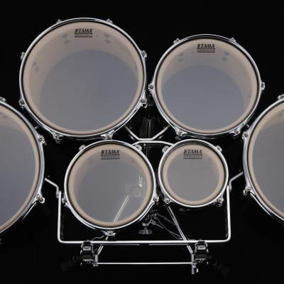 Tama MD680234L-MDR Fieldstar Rudiment Marching Tenor Drum large sextet (Corps-Depth) 6" / 8" / 10" / 12" / 13" / 14" - Molten Dark Raspberry Fade/Chrome HW image 5