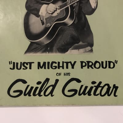 1958 Red Foley mister country music Guild advertising card 1950s memorabilia image 2