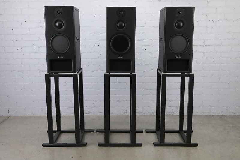 PMC IB1 3-Way Passive Left Right Center LCR Speaker Monitors w/ Stands  #48794