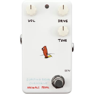 Animals Pedal Custom Illustrated 002 Surfing Bear Overdrive by