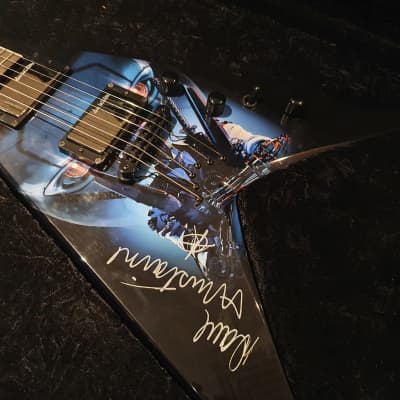 Dave Mustaine's Personally Owned #1 Megadeth Signed Tour Dean USA Custom Shop VMNT Flying King V kv1 image 3