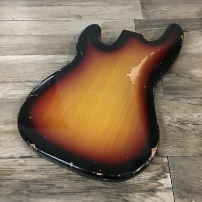FRANCHIN Jupiter bass guitar body Relic Aged 3-Color Sunburst 100% Nitro Lacquer Alder P-Bass type Made in Italy - Stock piece #20790525 image 15