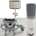 MXL V67G Custom Condenser Microphone with Matching Shcokmount and Pop Filter (Pitbull Audio Edition)