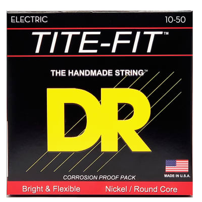 DR Strings Tite-Fit Nickel Plated Electric Guitar Strings: Medium Plus 10-50 image 2