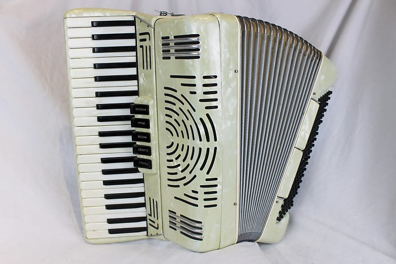 5224 - Ivory Nobility Piano Accordion LMH 41 120 image 1