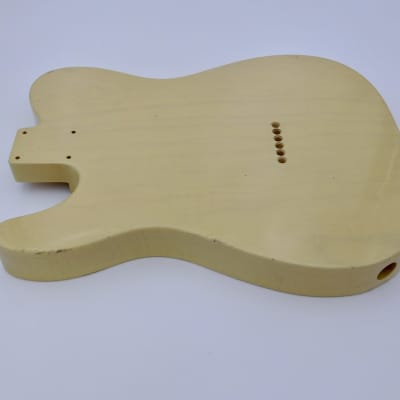 3lbs 9oz BloomDoom Nitro Lacquer Aged Relic Blonde T-style Vintage Custom Guitar Body image 14