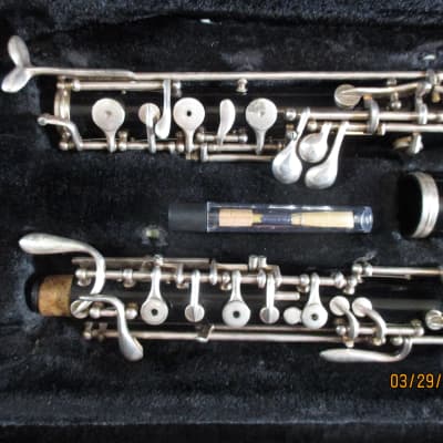 Selmer brand  Oboe with case and reed.  Made in USA image 2