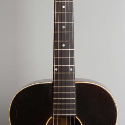 Washburn Model 5246 Solo Flat Top Acoustic Guitar, made by Gibson (1938), Period brown hard shell case. image 8