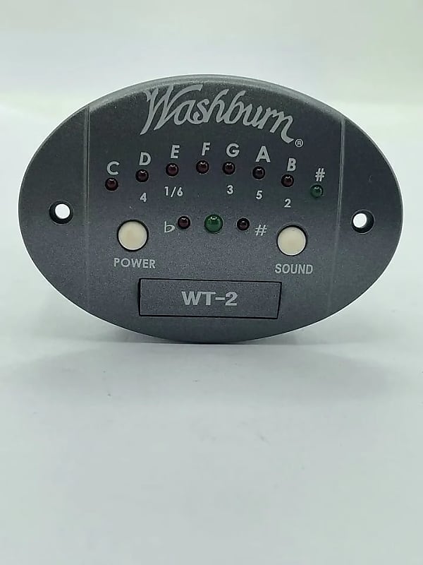 Washburn WT2 Acoustic Guitar Tuner Black Reverb