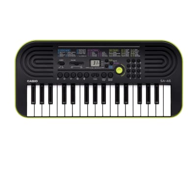Casio SA-46 32-Key Mini Digital Keyboard - Green/Black