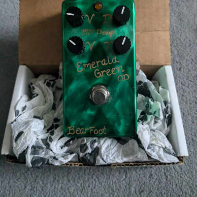 Reverb.com listing, price, conditions, and images for bearfoot-fx-emerald-green-overdrive