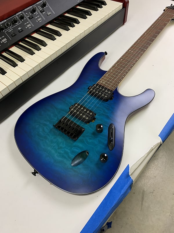 Ibanez S Series S621QM Sapphire Blue Flat SBF Electric Guitar B-Stock S621  QM | Reverb