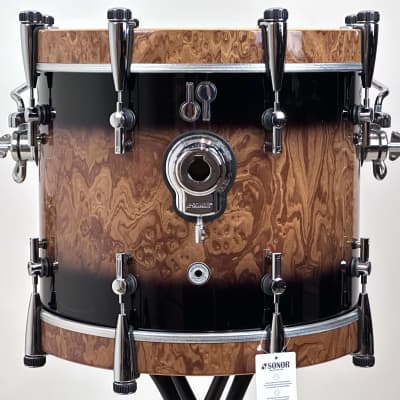 Sonor 18/12/14" SQ2 Medium Beech Drum Set - High Gloss Brown Walnut Burst image 8