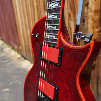 ESP SIGNATURE SERIES Gary Holt EC Liquid Metal Lava 6-String Electric Guitar w/ Case image 10